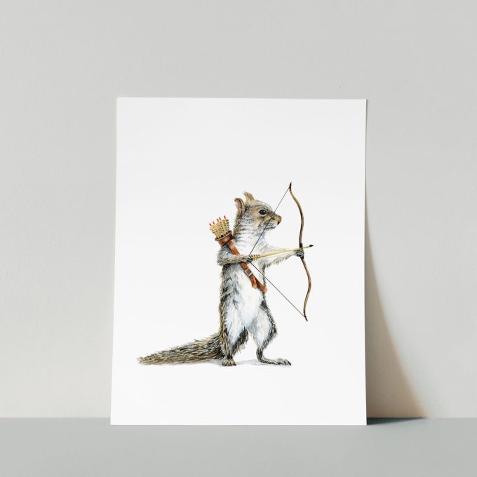  Squirrel Archer Print