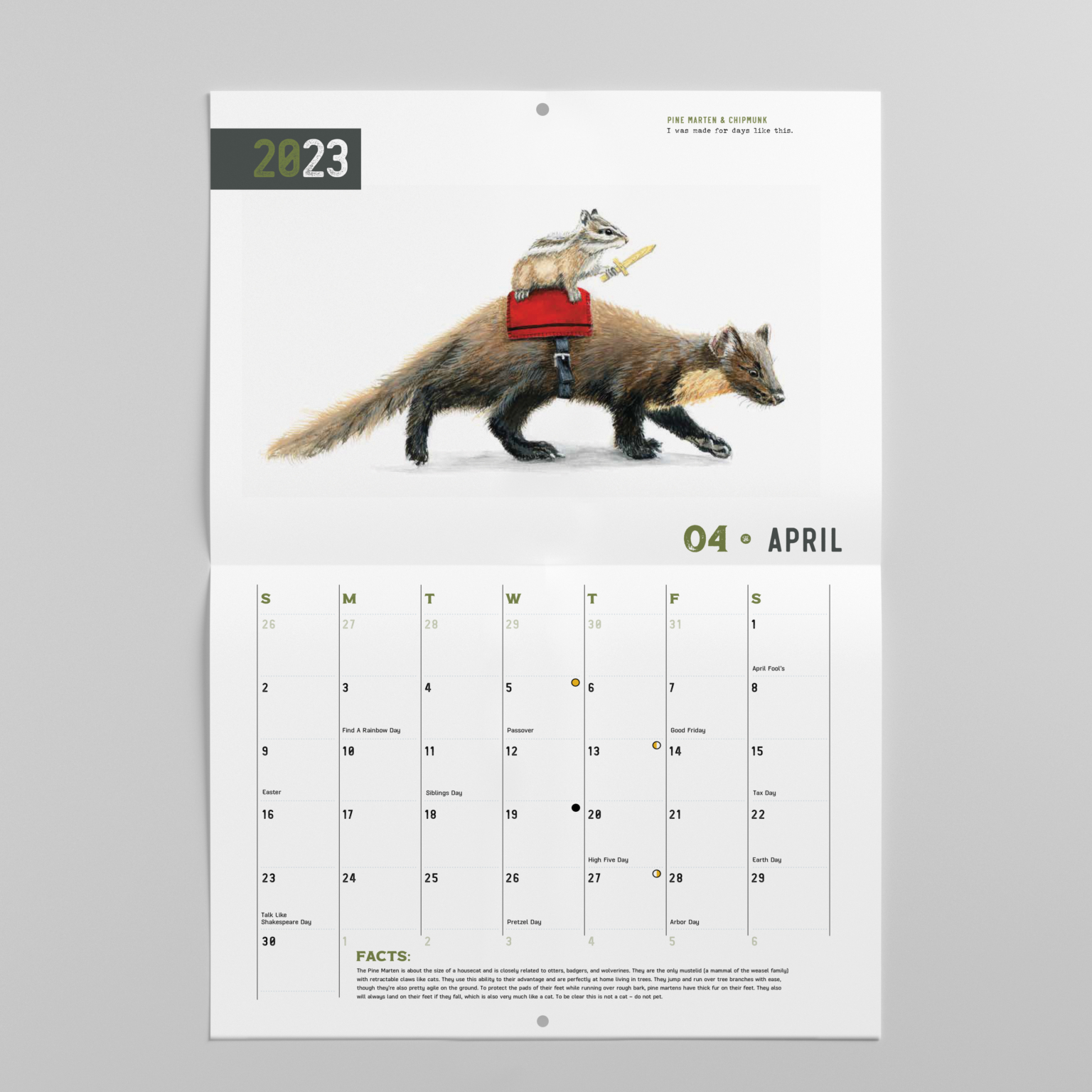 2023 North American Creatures Calendar – Barbara Schelling