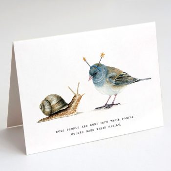 Junco and Snail Card