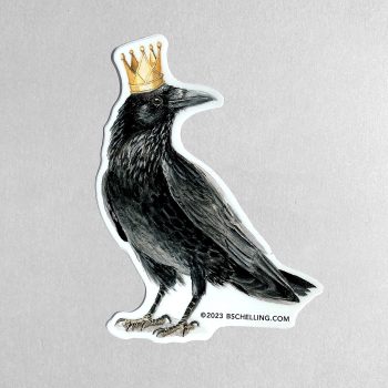 Reigning Raven Sticker