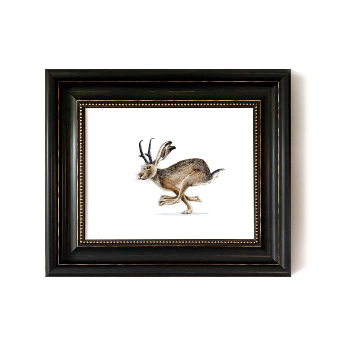 Jackalope 2 - Original Artwork Framed