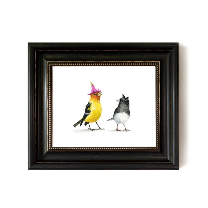 Tanager & Junco - Original Artwork Framed