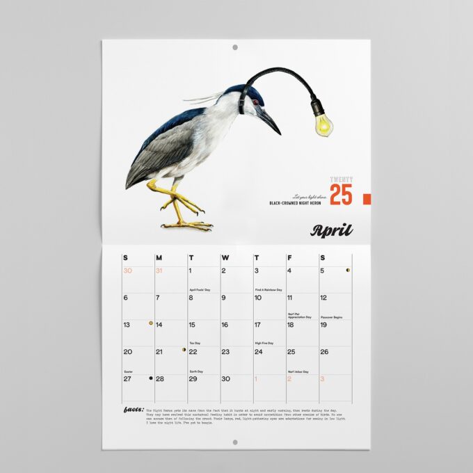 2025 Bird Calendar April