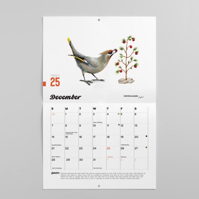 2025 Bird Calendar December