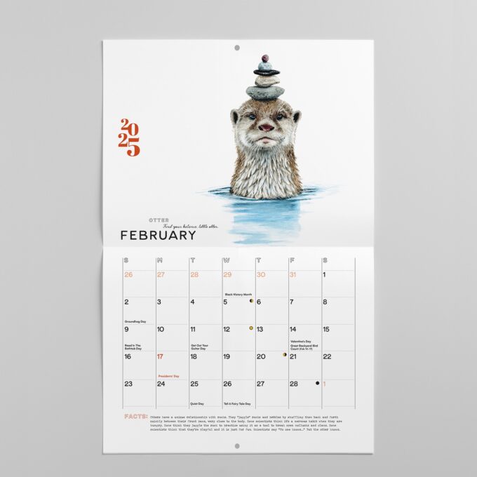 2025 Wildlife Calendar February