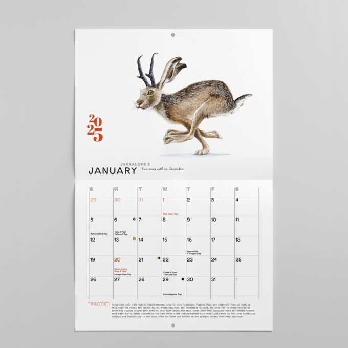 2025 Wildlife Calendar January