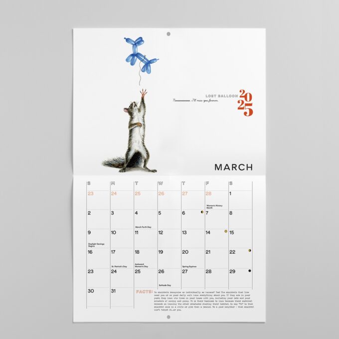 2025 Wildlife Calendar March