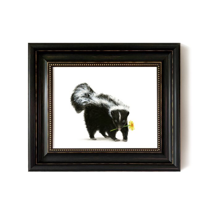 Skunk Original Artwork Framed